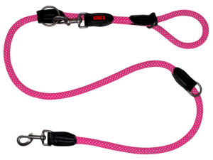 KONG Rope Adjustable Durable Dog Leash - Medium Fuchsia