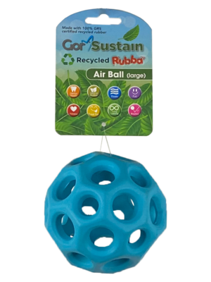 Gor Pets Sustain Air Ball Eco-Friendly Dog Toy Large 10.5cm - Blue