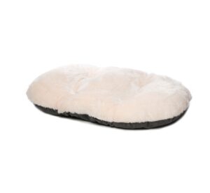 Gor Pets Nordic Oval Soft Fleece Machine Washable Dog Cushion - 27" Grey