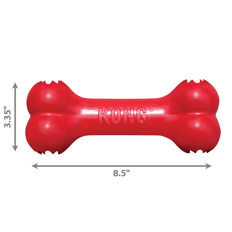 KONG Goodie Bone Treat Dispensing Dog Toy - Large Red (21.5cm)