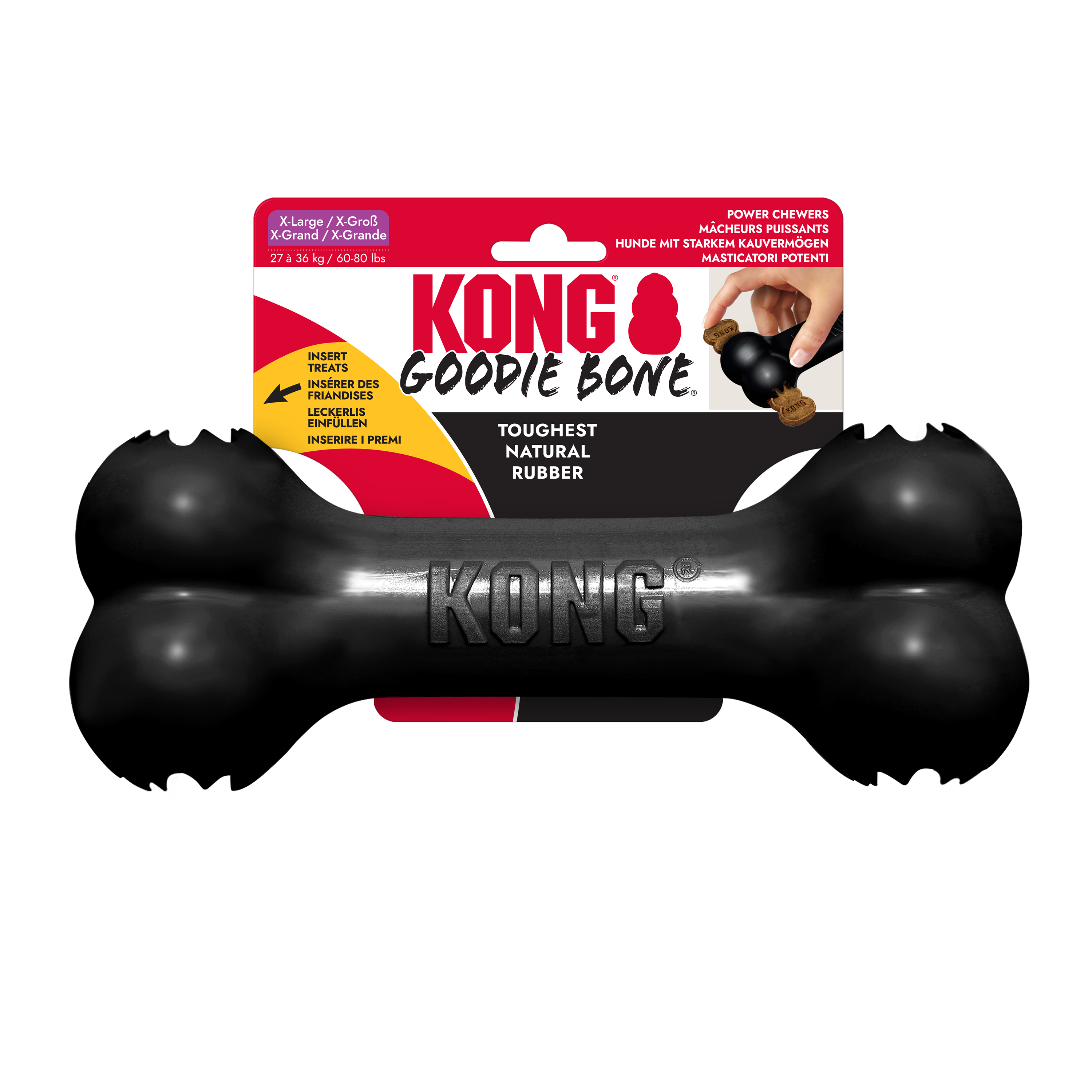 KONG Extreme Goodie Bone Durable Treat Dispensing Dog Toy - X-Large