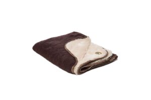 Gor Pets Nordic Soft Fleece Machine Washable Pet Blanket - Medium Brown (100x75cm)