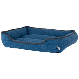 Gor Pets Teddy Soft Fleece Thermal Machine Washable Dog Bed - Medium Blue