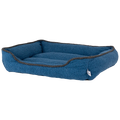 Gor Pets Teddy Soft Fleece Thermal Machine Washable Dog Bed - Medium Blue