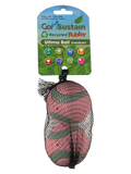 Gor Pets Sustain Ultima Ball Eco-Friendly Dog Toy 2-Pack Medium 6.5cm - Neon