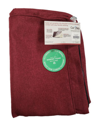Gor Pets Ultima Memory Foam Replacement Dog Sleeper Cover - Medium Wine (56x81x10cm)