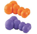Gor Pets Rubber Super Giggle Bone Squeaky Dog Toy 22cm - Orange/Purple