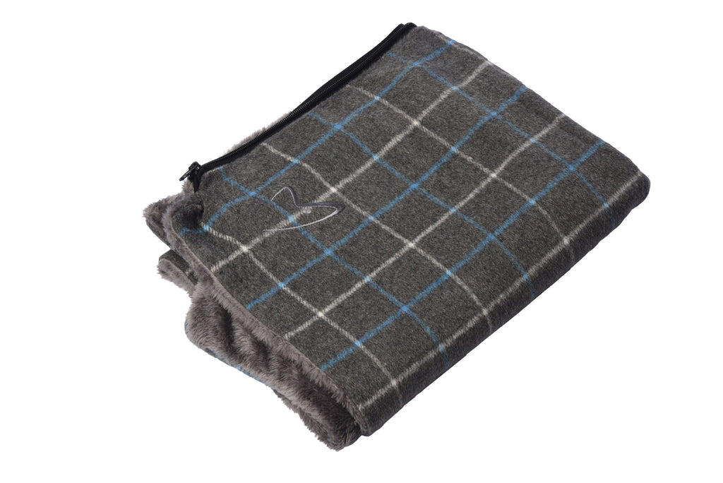 Gor Pets Premium Comfy Replacement Dog Cushion Cover - Large Grey Check