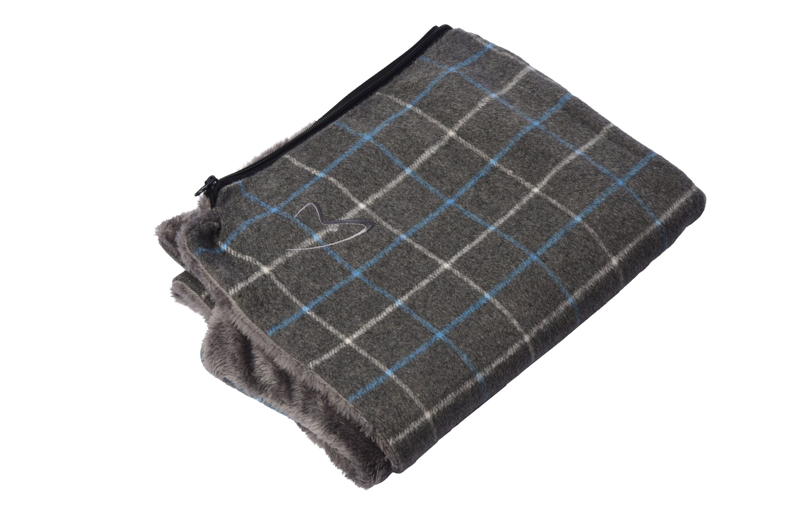 Gor Pets Premium Comfy Replacement Dog Cushion Cover - Large Grey Check