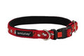 Ami Play Wink Adjustable Durable Dog Collar - Small Red (1cm)