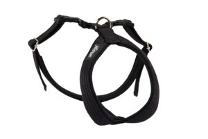 Ami Play Grand Cotton Adjustable Durable Dog Harness - Medium Black (2cm)