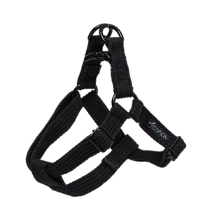 Gor Pets Cotton Dog Harness - Large 2.5cm Black