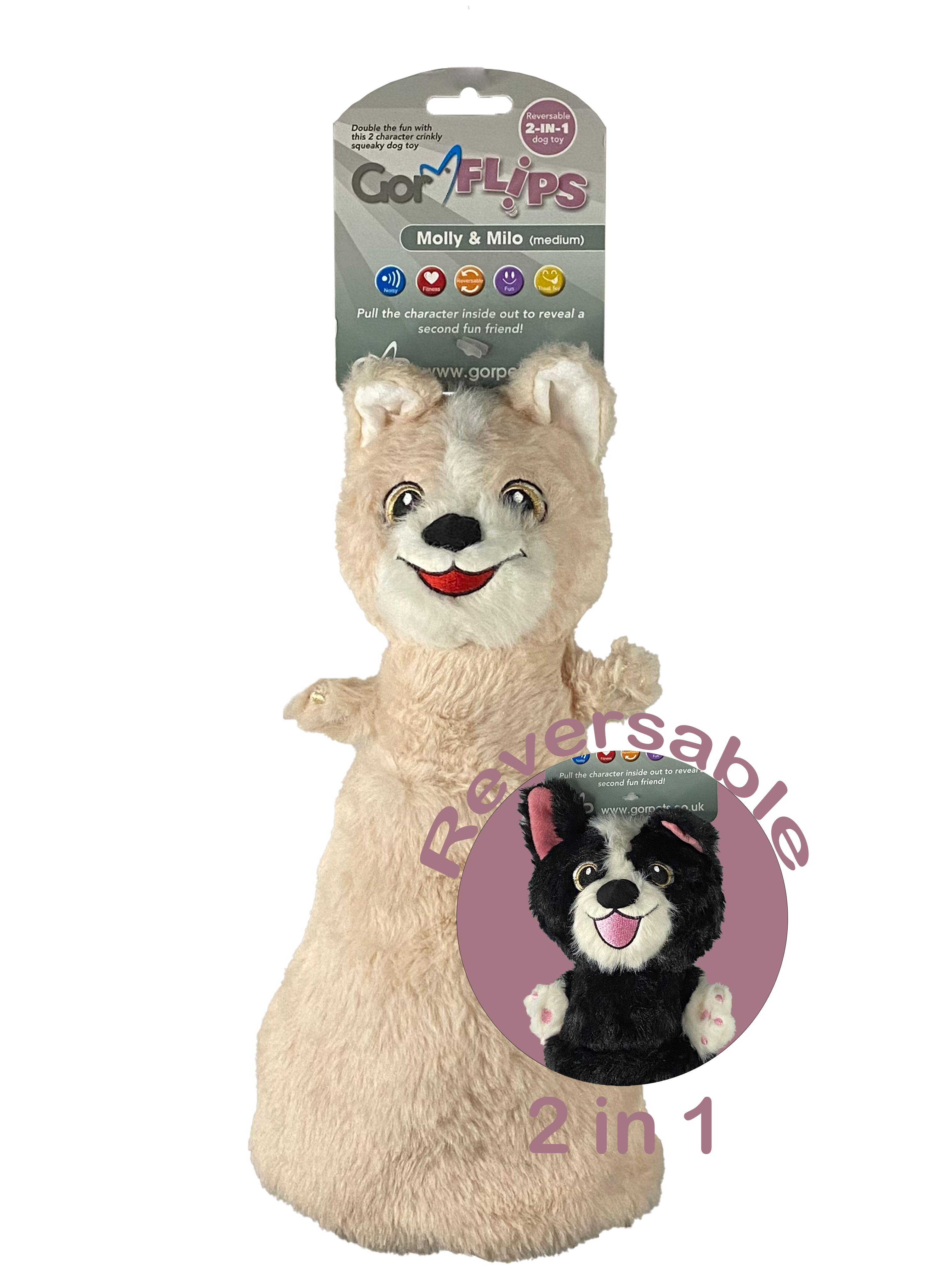 Gor Pets Molly & Milo Interactive Pet Toy Large 46cm