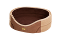 Gor Pets Manhattan Premium Soft Fleece Machine Washable Dog Bed - 18" Brown/Beige