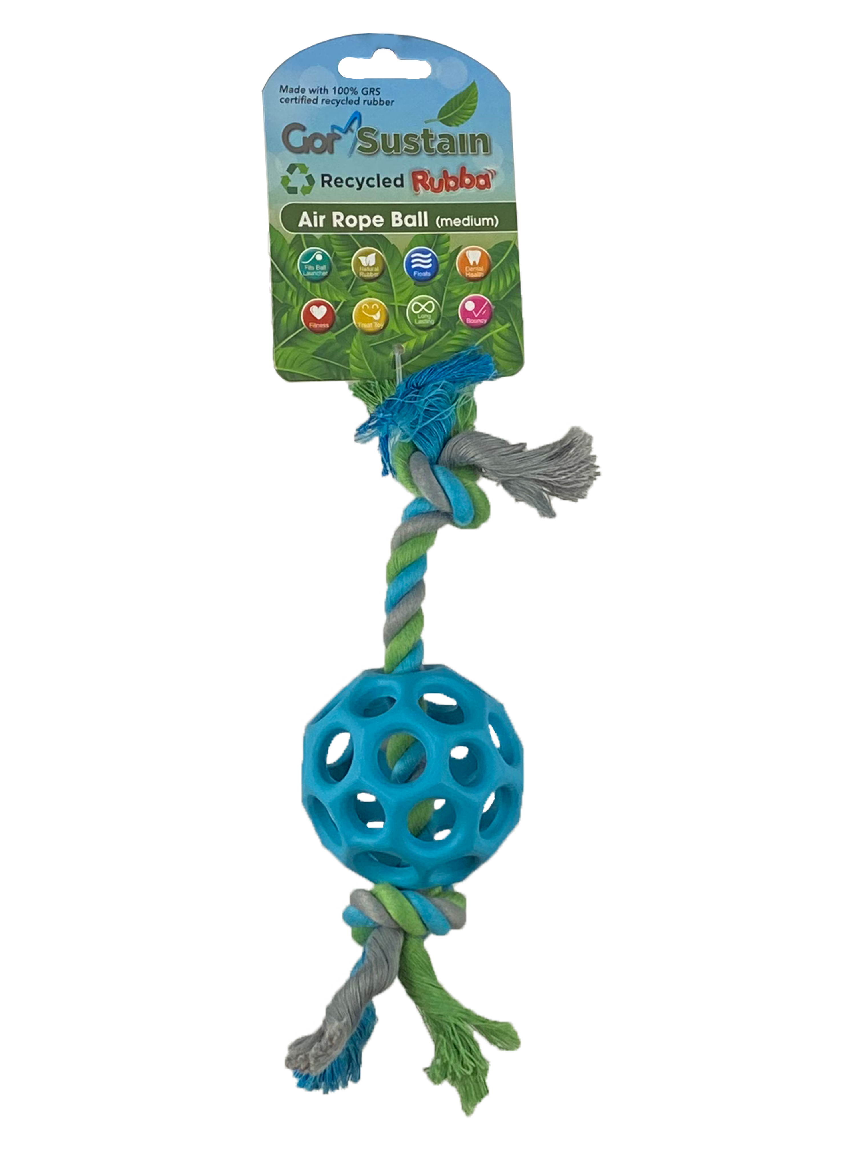 Gor Pets Sustain Air Ball Eco-Friendly Dog Toy Large 10.5cm - Orange