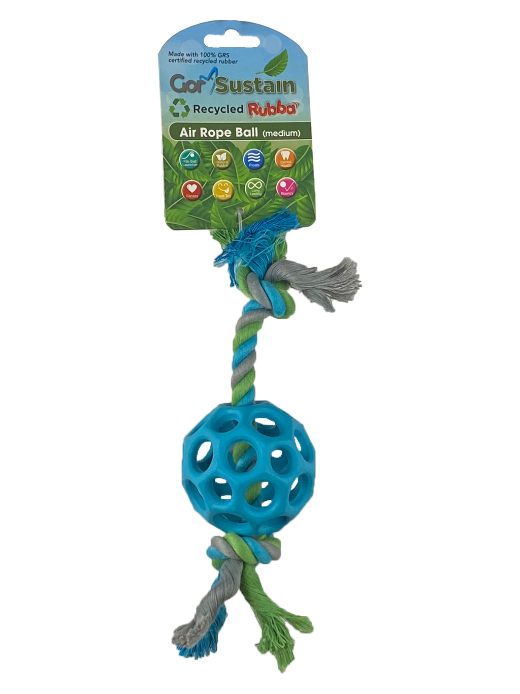 Gor Pets Sustain Air Ball Eco-Friendly Dog Toy Large 10.5cm - Blue