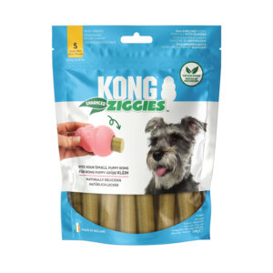 KONG Ziggies Enhanced Puppy Dental Chew Dog Treat - Small 198g