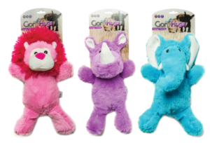 Gor Pets Congo Family Plush Pet Toy 32cm - Purple/Blue/Pink