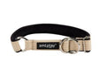 Ami Play Cotton Half Choke Adjustable Dog Collar - Small Beige (1.5cm)