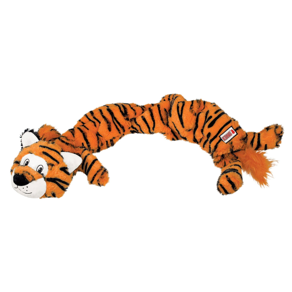 KONG Stretchezz Jumbo Snow Leopard Squeaky Stretch Dog Toy - X-Large