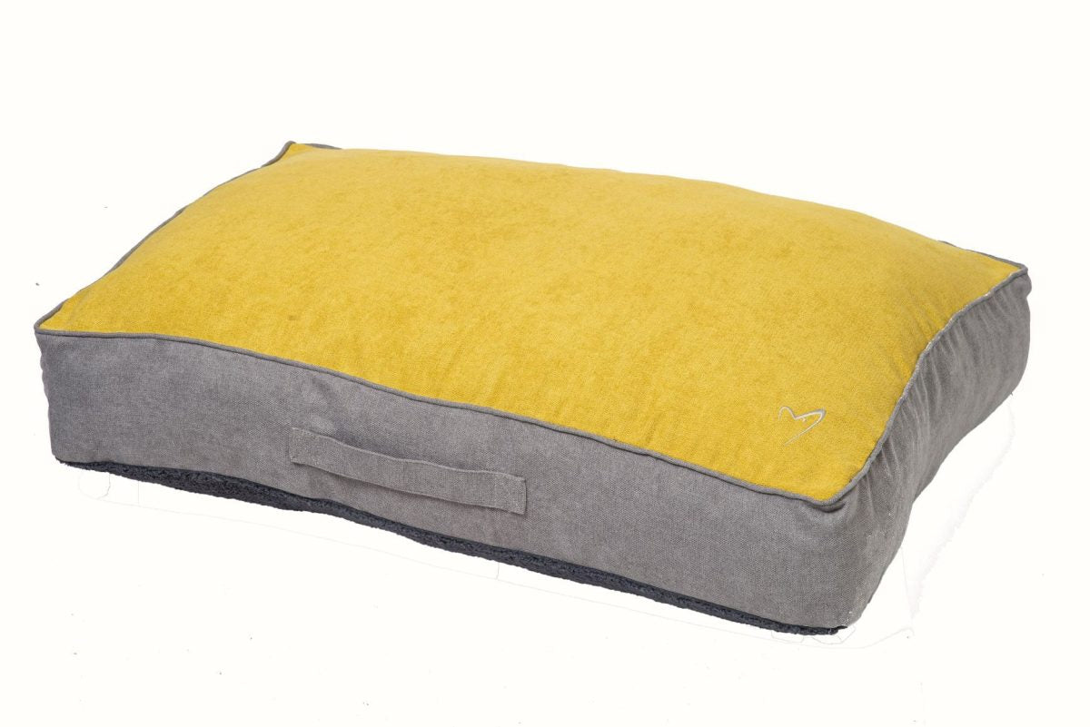Gor Pets Camden Washable Bolster Pet Bed - Medium Blue