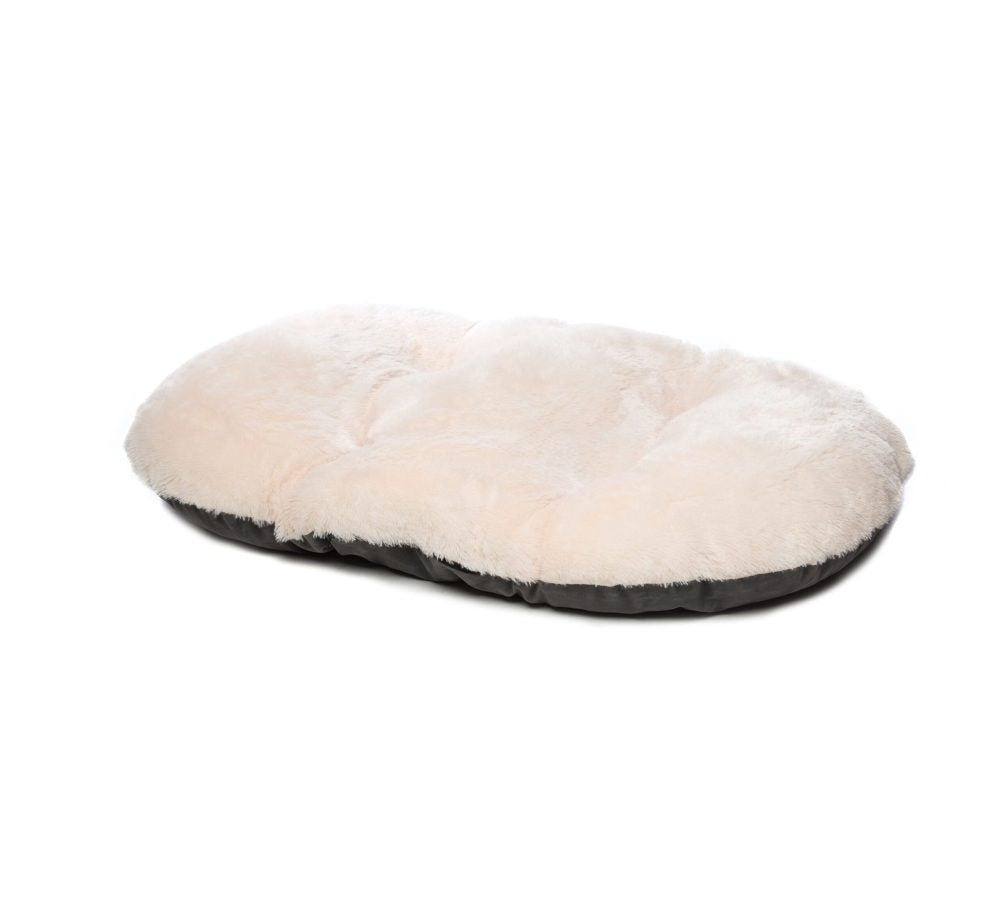 Gor Pets Nordic Oval Soft Fleece Machine Washable Dog Cushion - 24" Grey
