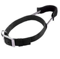 Patento Basic Adjustable Reflective Dog Collar with Integrated Leash - Large Black (49-59cm)