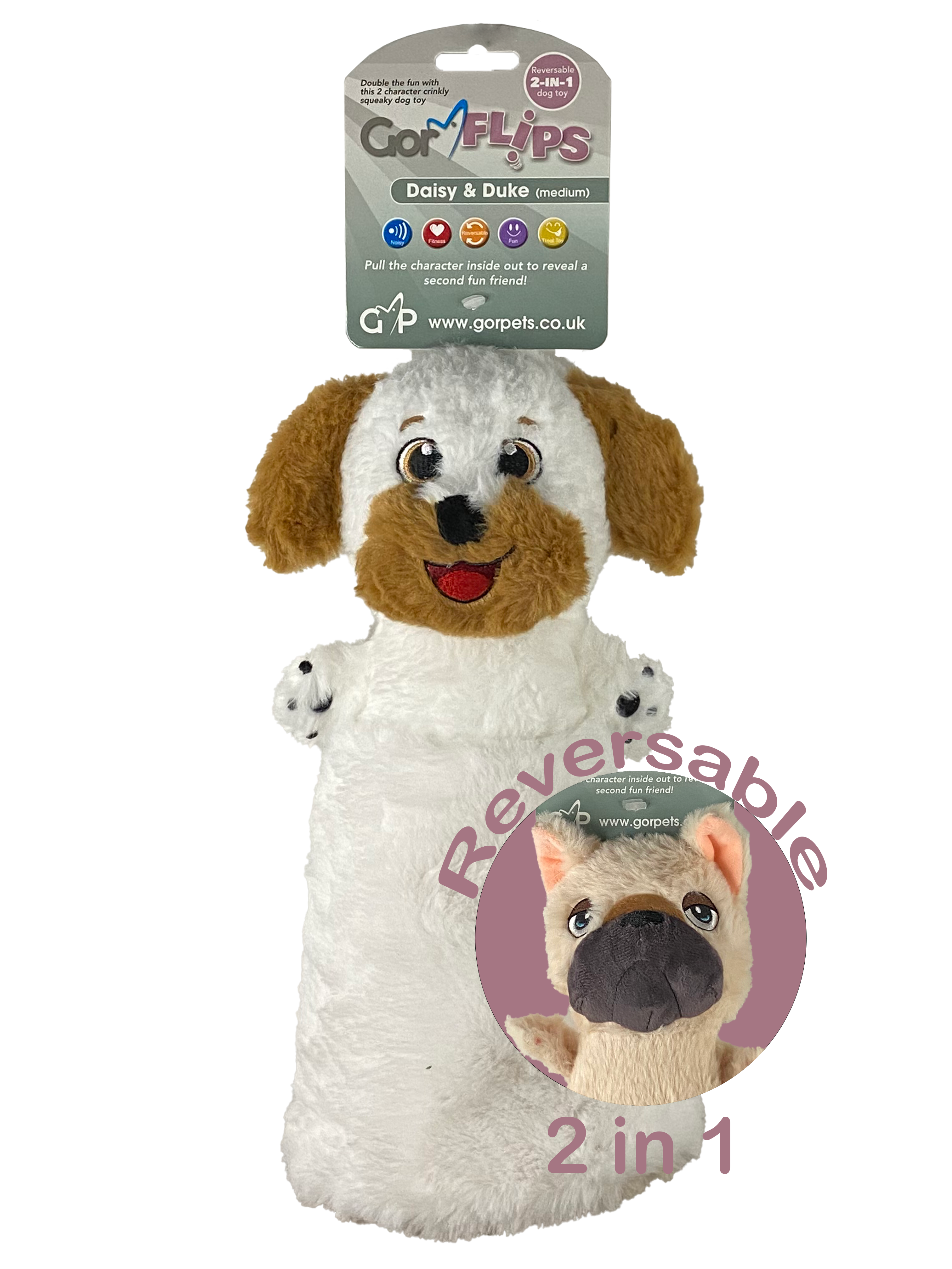Gor Pets Daisy & Duke Interactive Pet Toy Medium 30cm