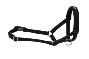 Ami Play Cotton Adjustable Durable Dog Halter - X-Large Black