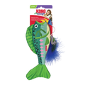 KONG Wrangler Angler Fish Interactive Crinkle Cat Toy - Assorted