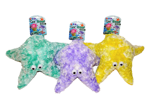 Gor Pets Reef Mommy Starfish Plush Pet Toy 35cm - Purple/Green/Yellow