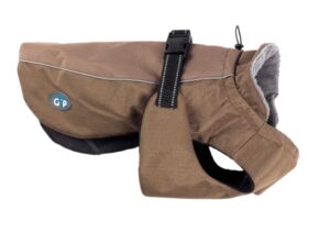 Gor Pets Outdoor Active Waterproof Fleece Lined Dog Jacket - 16" Brown