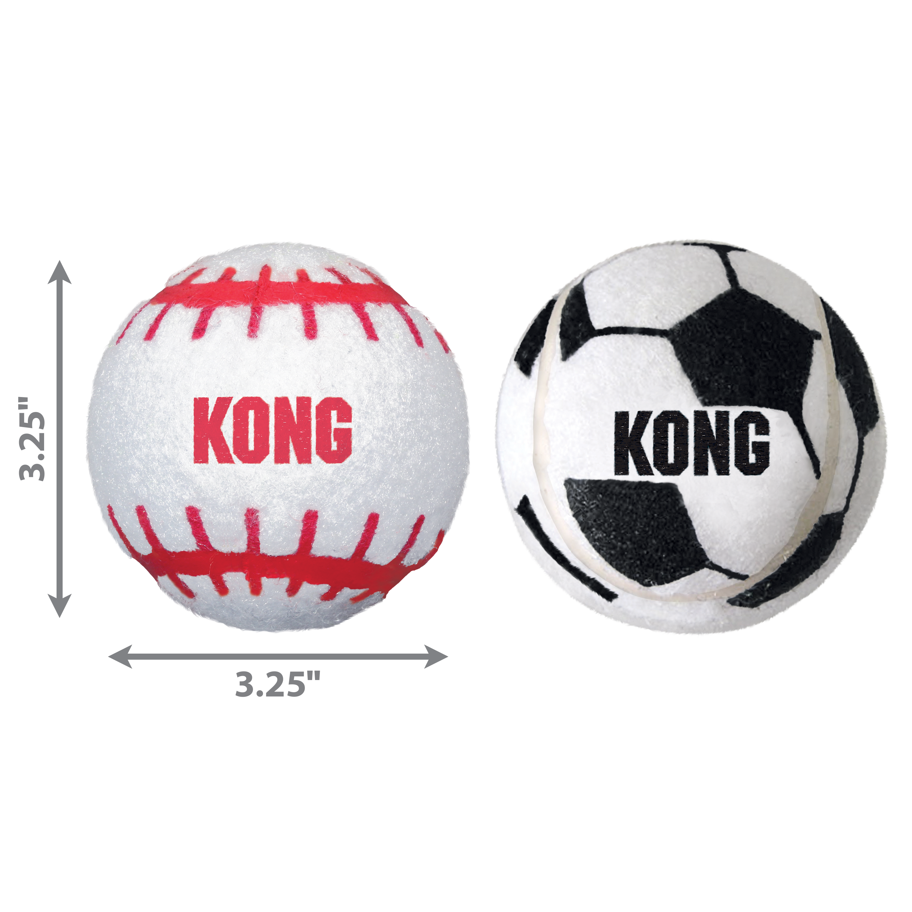 KONG Sport Durable Fetch Dog Toy - Large 2-Pack