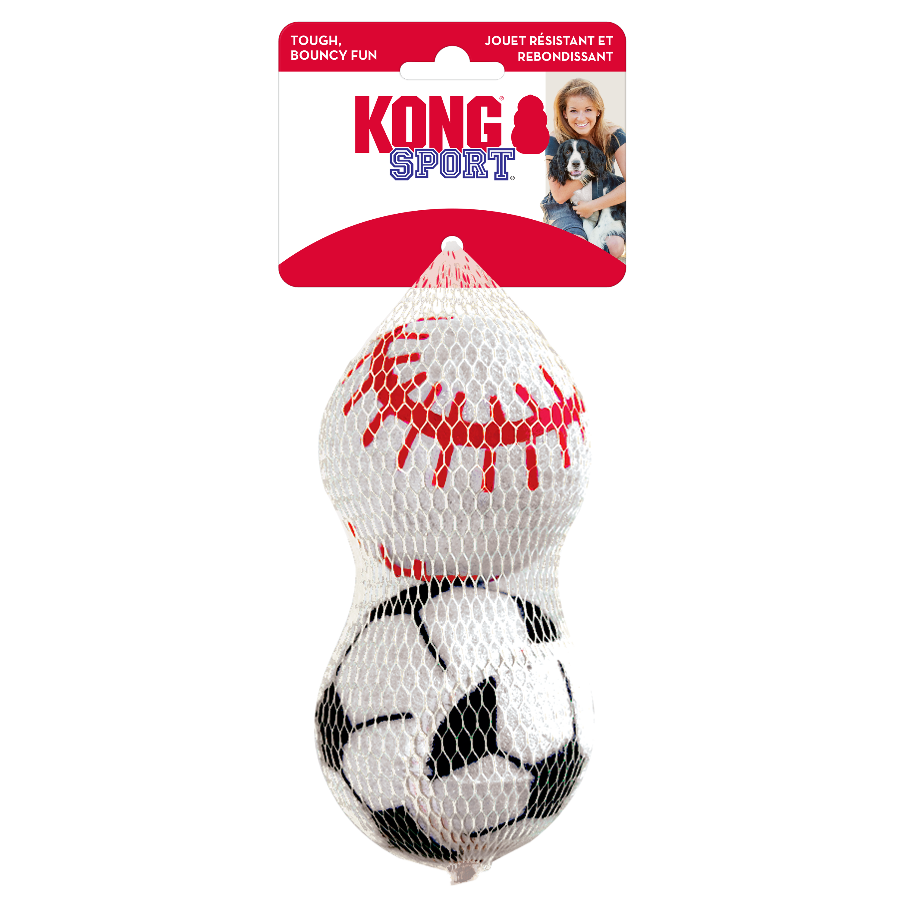 KONG Sport Durable Fetch Dog Toy - Small 3-Pack