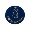 Harleys Companions - All Dogs Matter Titanium Dog Tag (25mm), Engravable, Blue | Round
