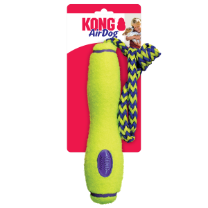 KONG Air Fetch Stick with Rope Squeaky Dog Toy Large 28cm
