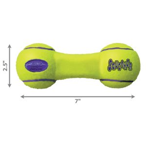KONG Air Squeaker Dumbbell Squeaky Dog Toy Medium 17.5cm