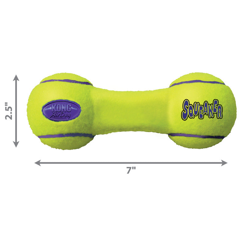 KONG Air Squeaker Dumbbell Squeaky Dog Toy Medium 17.5cm