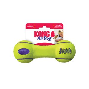 KONG Air Squeaker Dumbbell Squeaky Dog Toy Medium 17.5cm