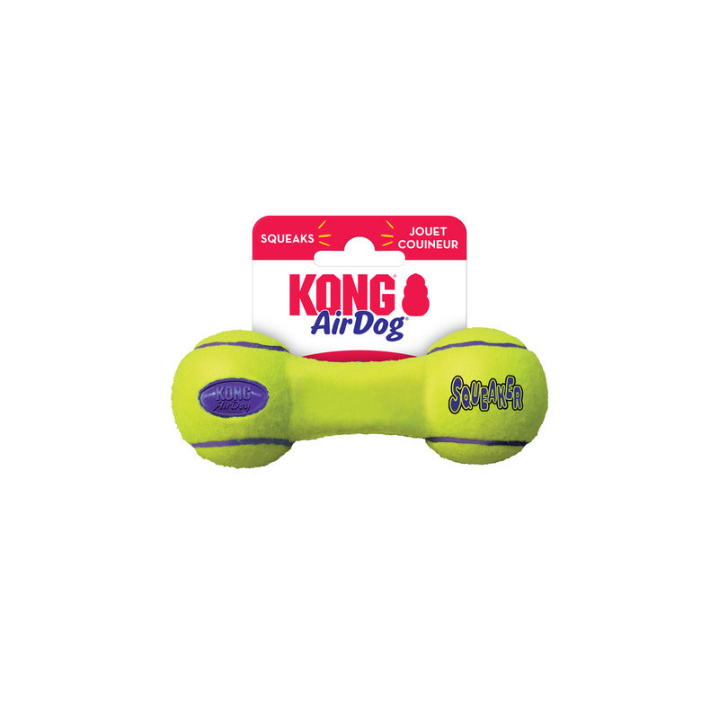 KONG Air Squeaker Dumbbell Squeaky Dog Toy Medium 17.5cm