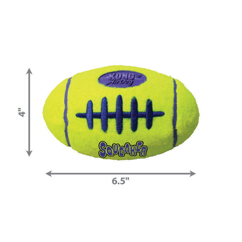 KONG Air Squeaker Football Squeaky Dog Toy Large 17cm