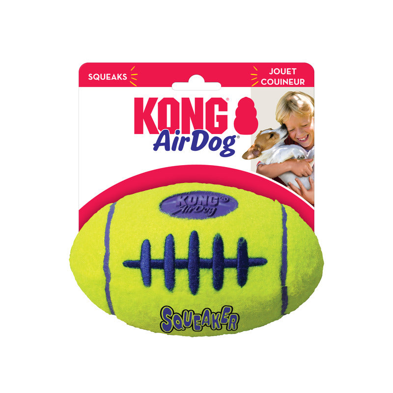 KONG Air Squeaker Football Squeaky Dog Toy Small 8.5cm