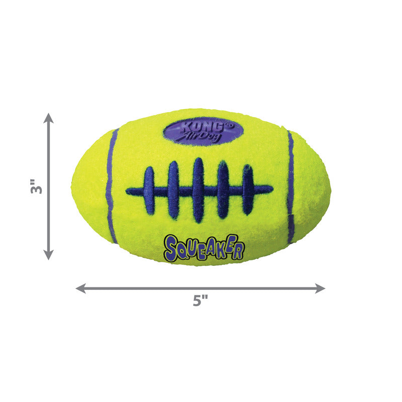 KONG Air Squeaker Football Squeaky Dog Toy Medium 12cm