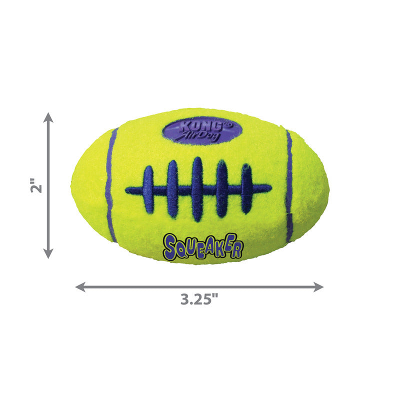 KONG Air Squeaker Football Squeaky Dog Toy Small 8.5cm