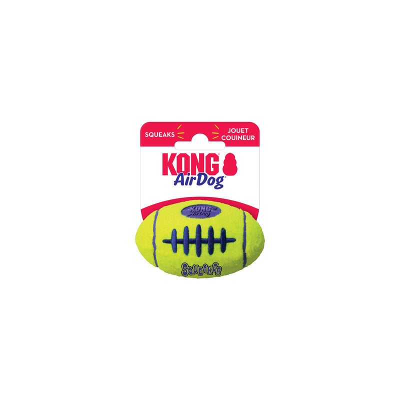 KONG Air Squeaker Football Squeaky Dog Toy Medium 12cm