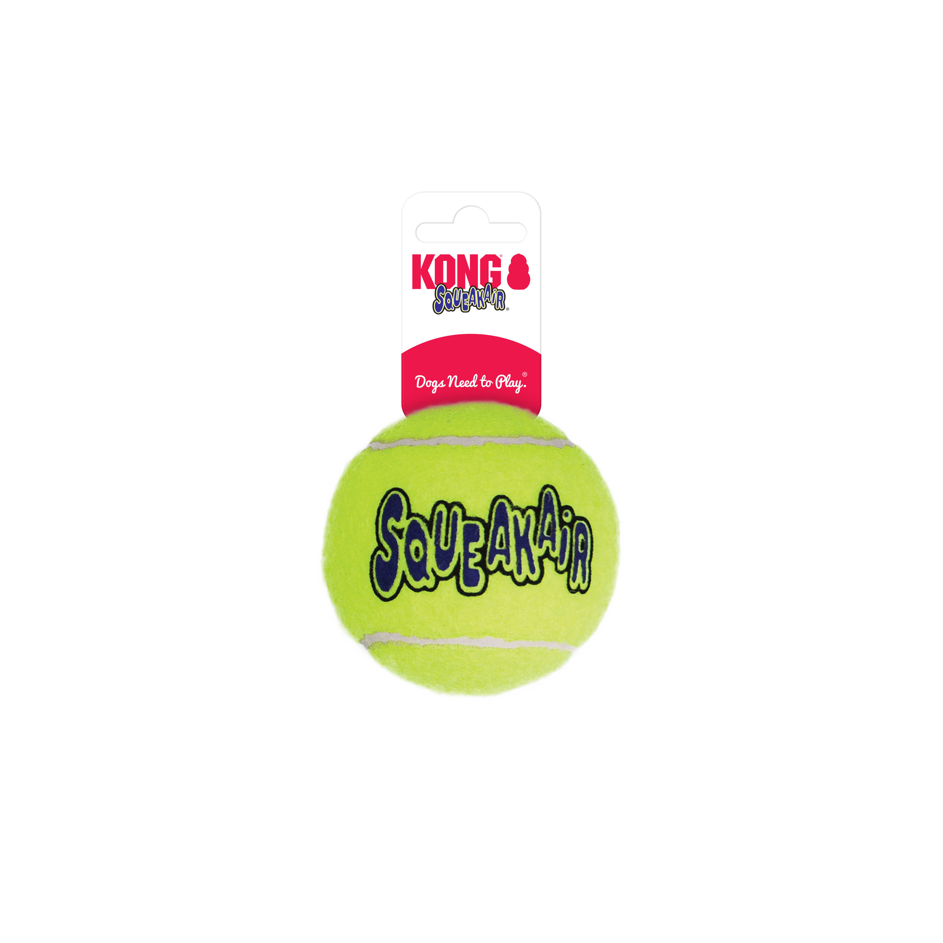 KONG Air Squeaker Tennis Ball Squeaky Dog Toy Large 8cm