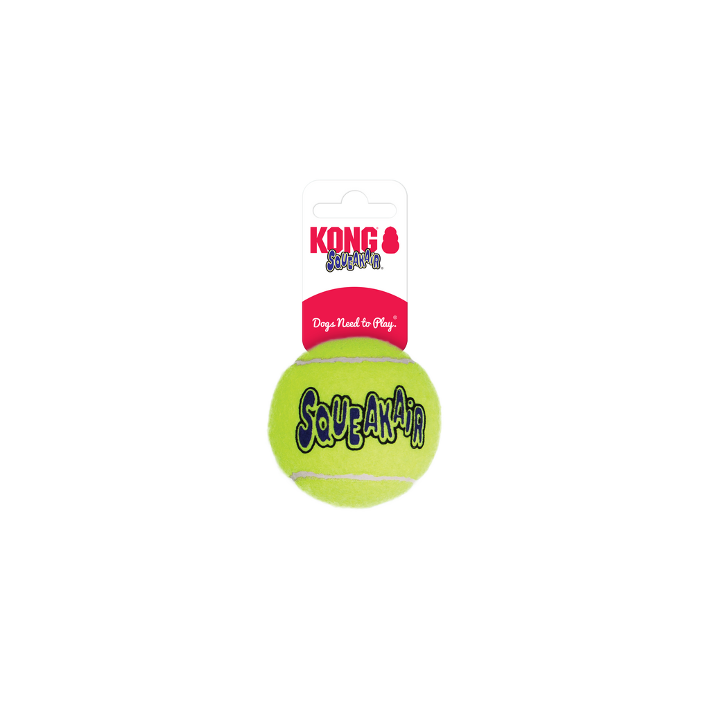 KONG Air Squeaker Tennis Ball Squeaky Dog Toy Large 8cm