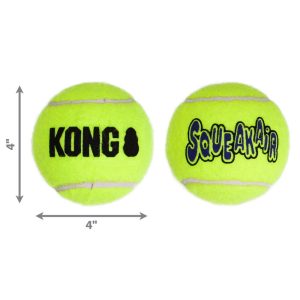 KONG Air Squeaker Tennis Ball Squeaky Dog Toy X-Large