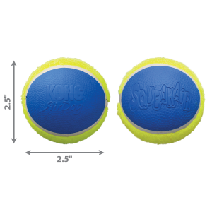 KONG Ultra SqueakAir Squeaky Tennis Ball Dog Toy - Medium 3-Pack