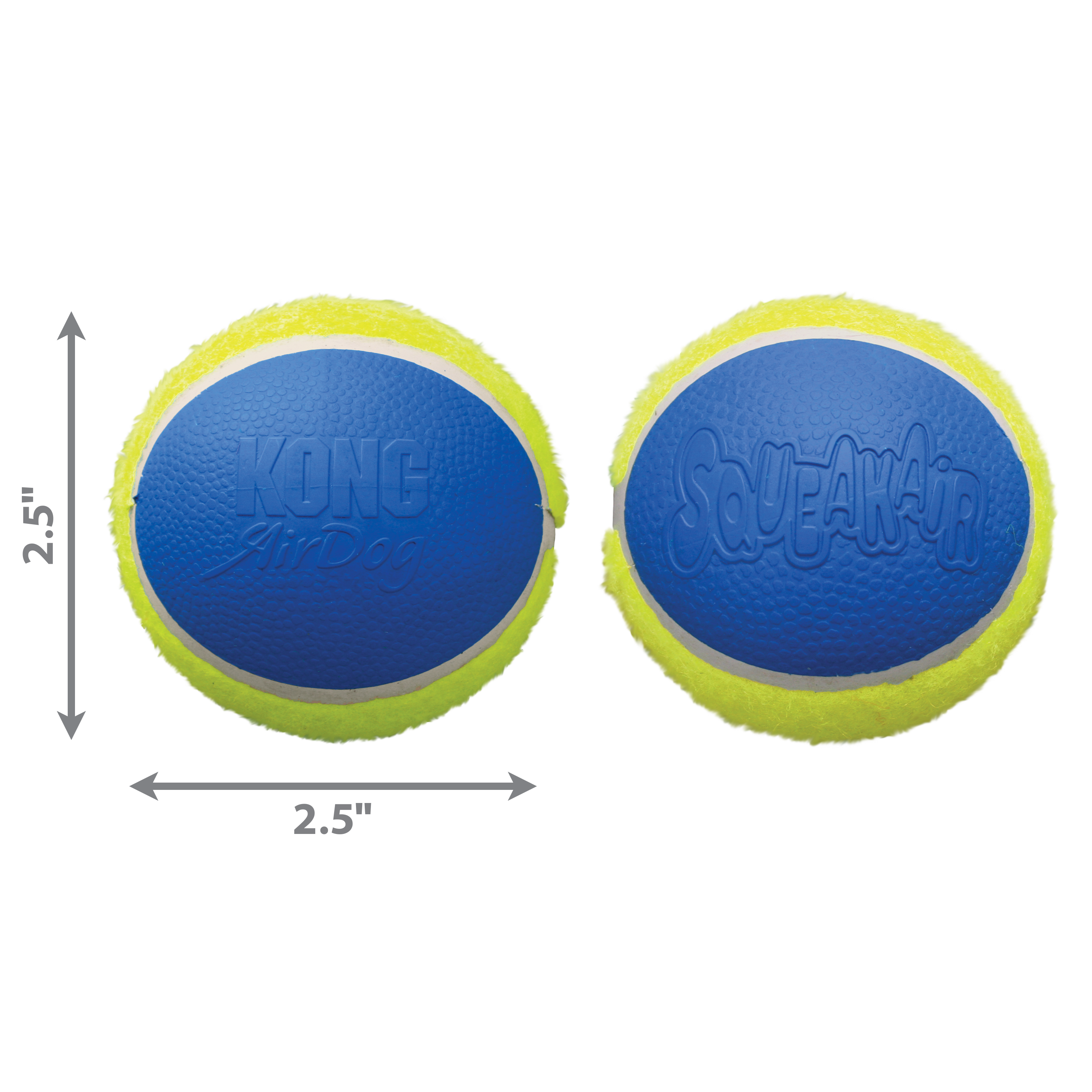 KONG Ultra SqueakAir Squeaky Tennis Ball Dog Toy - Medium 3-Pack